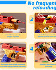 DIY building block toy blaster with foam darts – view 6