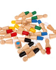 Wooden memory chess color matching game – view 4