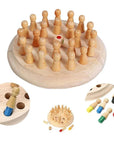 Wooden memory chess color matching game – view 5