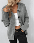 Women's Knitted Warm Button Down Cardigan