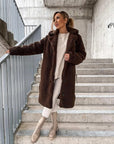 Cozy Women's Longline Wool Coat