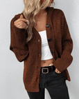 Women's Knitted Warm Button Down Cardigan