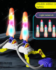 Stomp rocket launcher sending light-up foam rocket upward – view 4