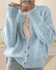 Comfortable Solid Color Cardigan