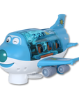 Musical spinning light up toy airplane – view 3