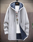 Stylish Hooded Zipper Fleece Jacket