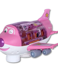 Musical spinning light up toy airplane – view 4