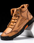 Casual Leather High Top Shoes
