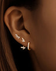 Trendy 3-Piece Stud and Drop Earrings Set