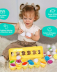 Montessori geometric shape matching eggs – view 2