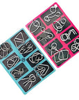 Metal wire brain teaser puzzles set – view 7