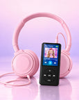 Kids MP3 player with wired headphones in pink – view 8