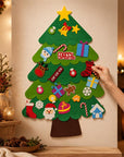 Felt Christmas tree for toddlers with ornaments – view 2