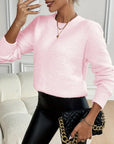 Plush Pullover Long-Sleeved Sweater