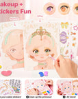 Princess sticker book with paper makeup and gems – view 3