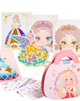 Princess sticker book with paper makeup and gems