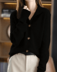 Timeless Button-Up Knit Cardigan