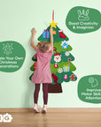 Felt Christmas tree for toddlers with ornaments – view 4