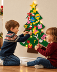Felt Christmas tree for kids with felt ornaments – view 4