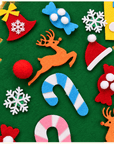 Felt Christmas tree for kids with felt ornaments – view 6