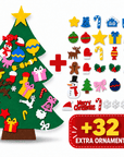 Felt Christmas tree for kids with felt ornaments – view 8