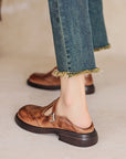 Chic Leather Mary Jane Shoes for Ladies