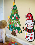 Felt Christmas tree for toddlers with ornaments – view 3