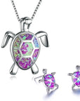 Sea Turtle Necklace and Earring Set