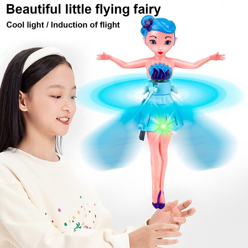 Hand controlled flying fairy toy glowing – view 2