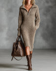 Stylish Pocket Sweater Dress