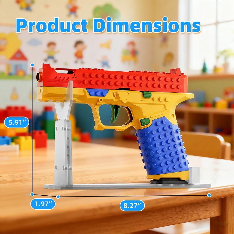 DIY building block toy blaster with foam darts – view 4