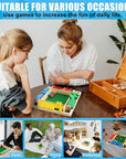 Wooden shut the box dice game board – view 6