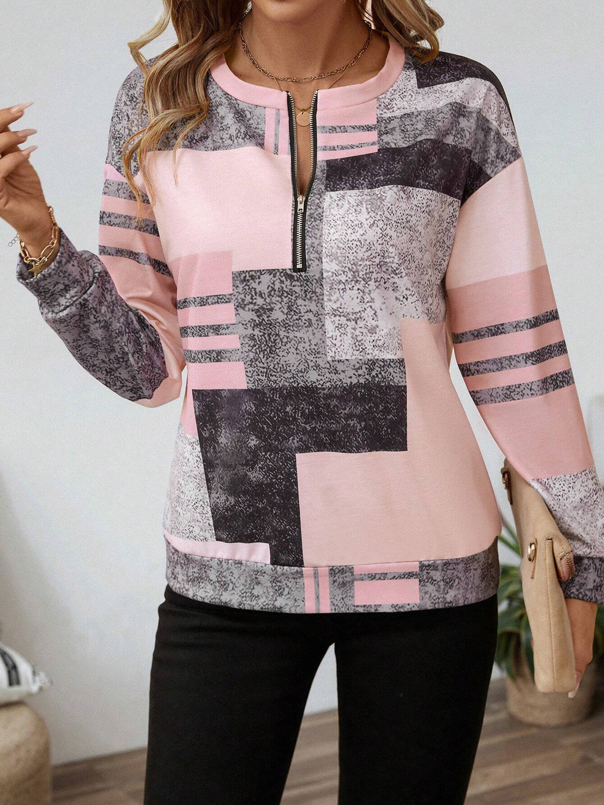Chic Vintage Long Sleeve Pullover