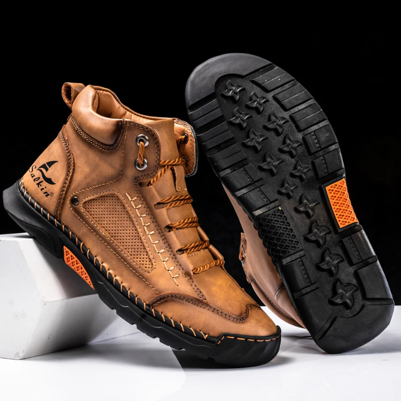 Casual Leather High Top Shoes