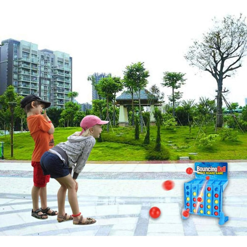 Bouncing ball board game with colorful balls – view 2