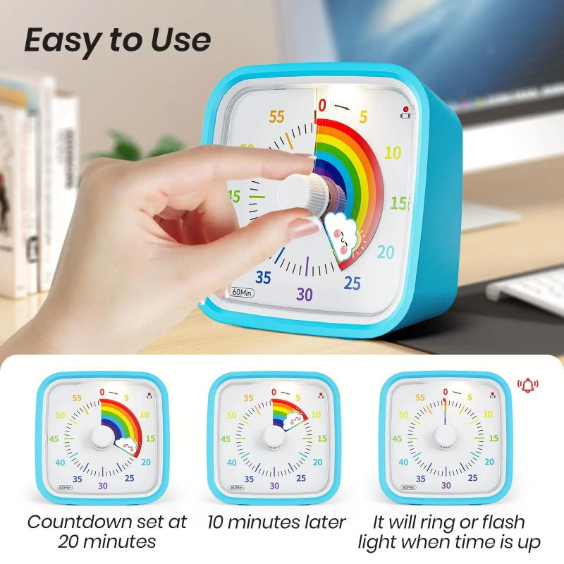 Rainbow visual countdown timer for kids – view 3