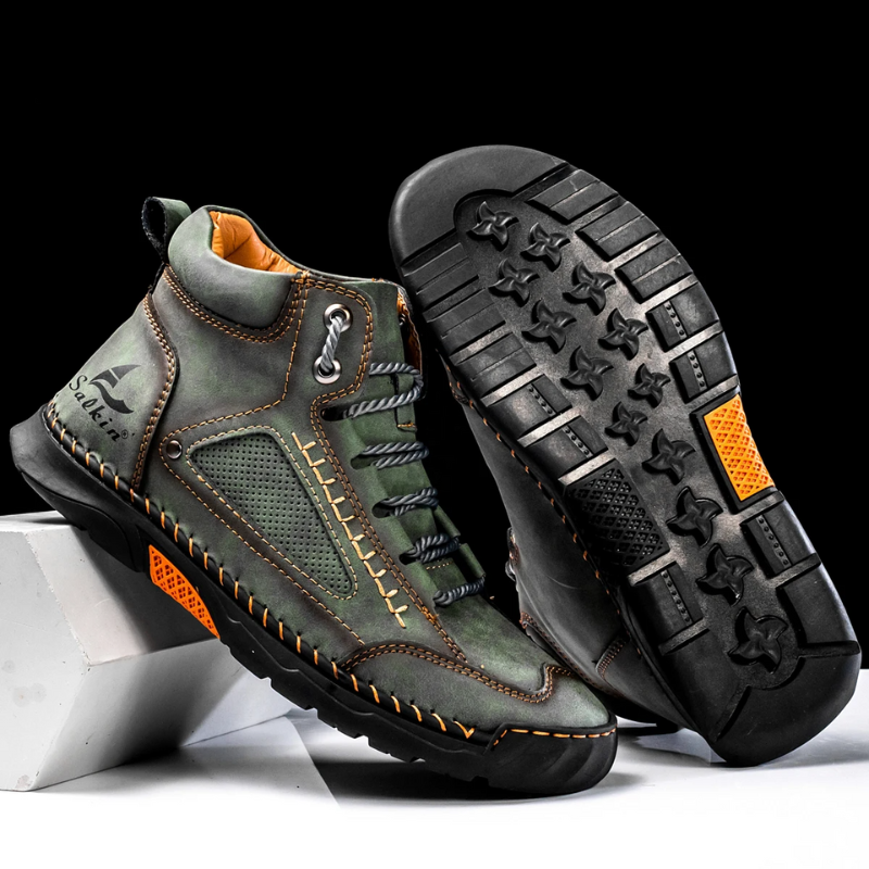 Casual Leather High Top Shoes