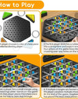 Triangle chain strategy board game with rubber bands – view 4
