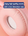 Kids MP3 player with wired headphones in pink – view 7