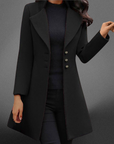 Luxurious Italian Wool Long Sleeve Coat
