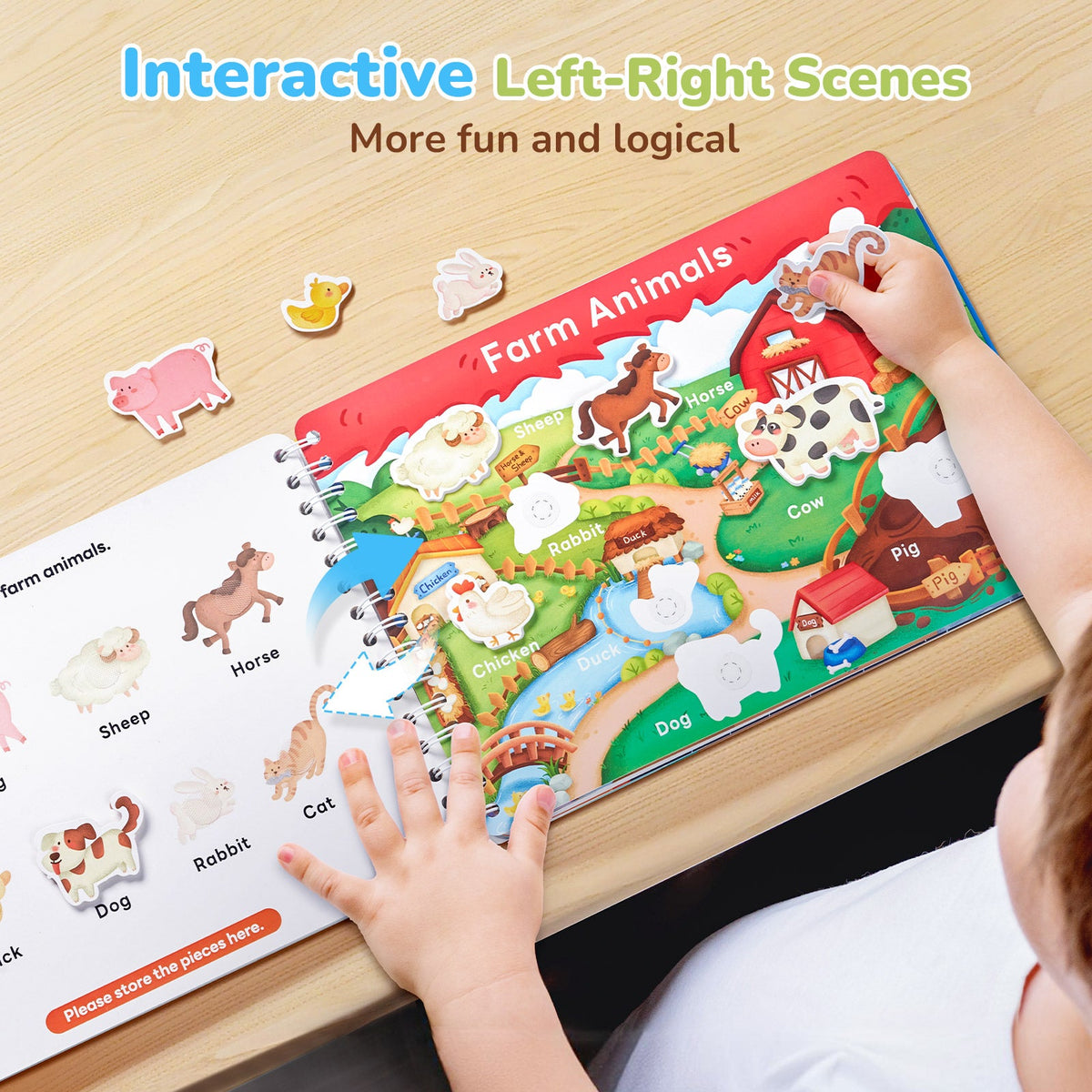 Preschool busy book with learning activities – view 3