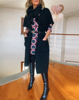Casual Half Sleeve Pocket Cardigan