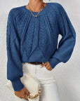 Maeve Cozy Knit Flare Sweater