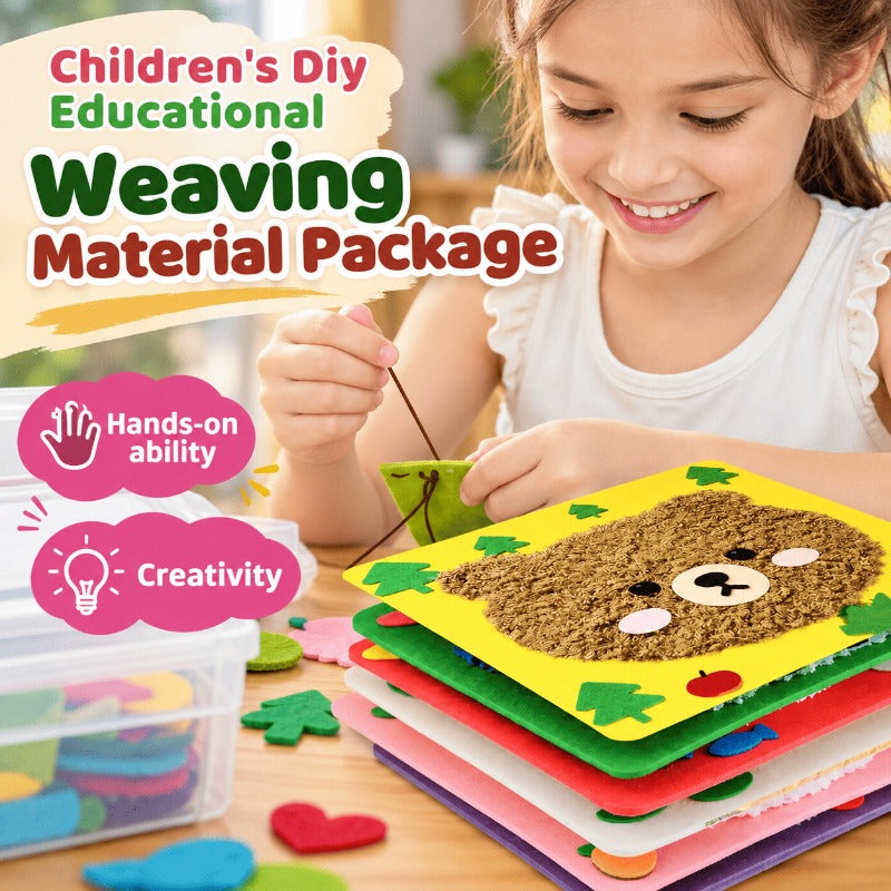 Kids embroidery kit with animal foam boards – view 3