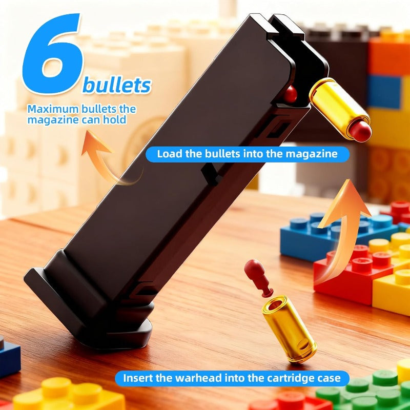 DIY building block toy blaster with foam darts – view 3