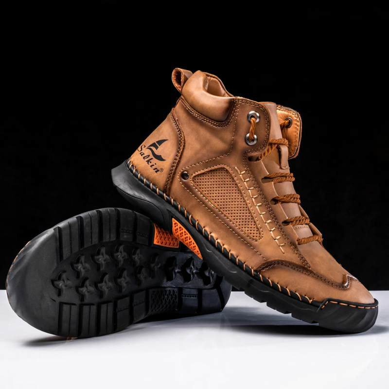 Casual Leather High Top Shoes