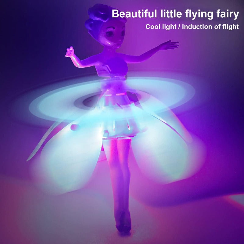 Hand controlled flying fairy toy glowing – view 3