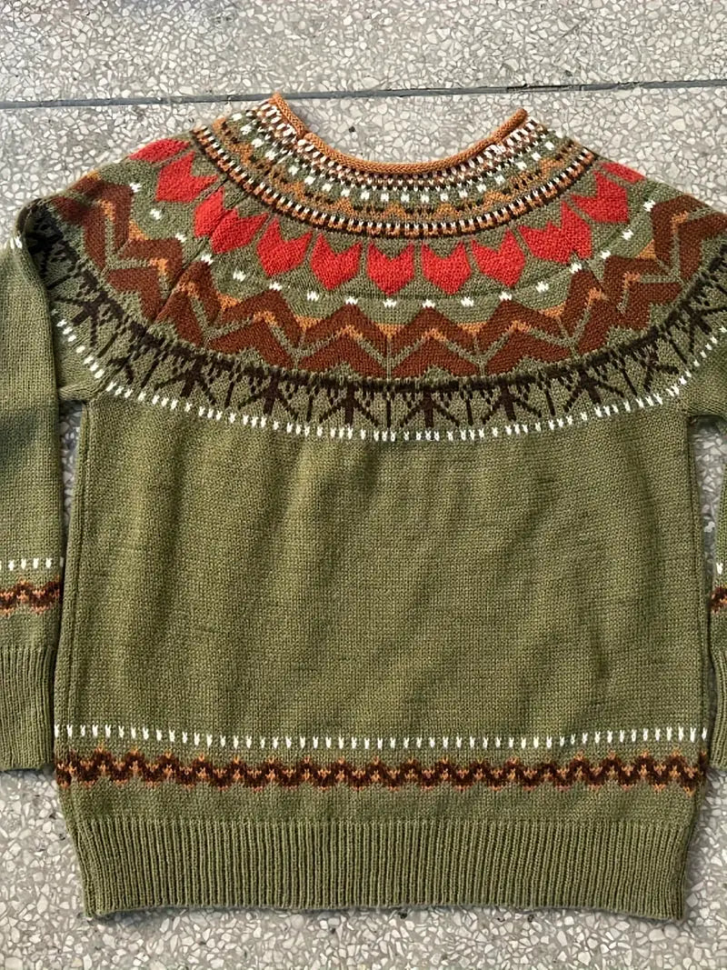 Traditional Icelandic Knit Lopapeysa Sweater