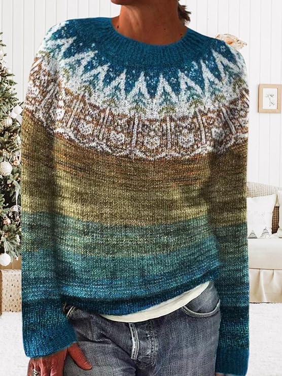 Cozy Icelandic Style Sweater for Cold Weather