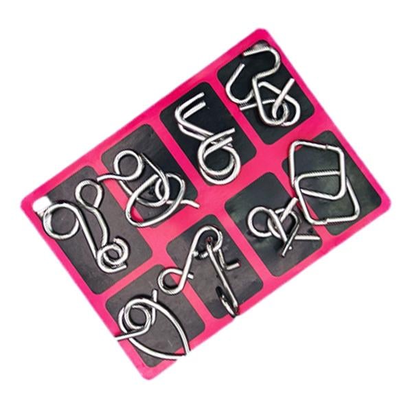 Metal wire brain teaser puzzles set – view 6